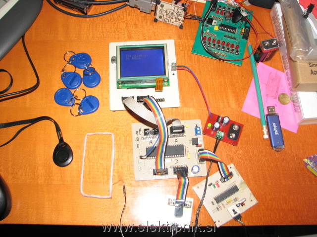 GLCD in rfid