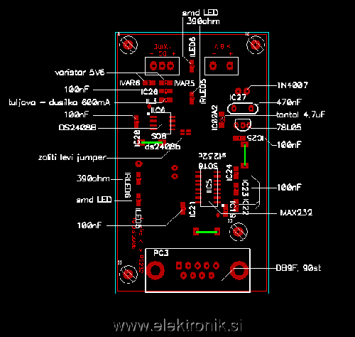 DS2408B 1-wire - rs232 interface - layout.png