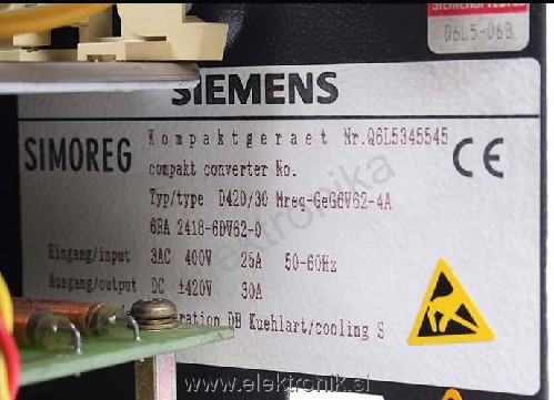 Siemens Simoreg 6RA 2418-6DV62-0 - label photo 1.jpg